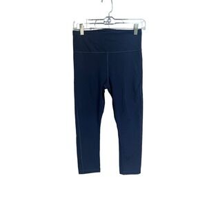 Athleta Ultimate Stash Pocket Capri Navy Blue Size Small‎ Athleisure